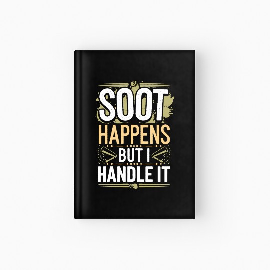 Chimney Sweeping Traditional Trades Fireplace Hardcover Journal