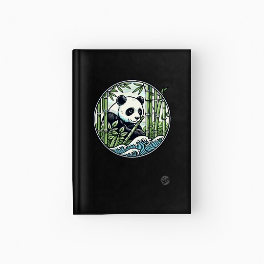 Panda in Bamboo Forest Hardcover Journal