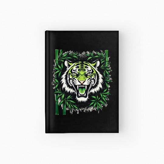 Roaring Bamboo Tiger Hardcover Journal