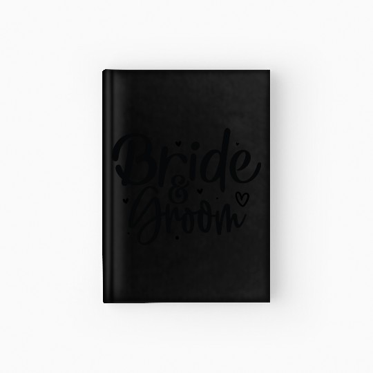 Bride and Groom Elegant Wedding Hardcover Journal
