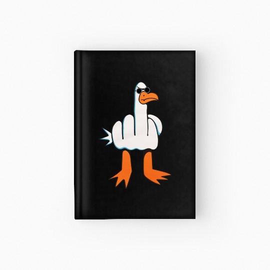 Rude Seagull Design Unis Funny Rude Seagulls Gift Hardcover Journal