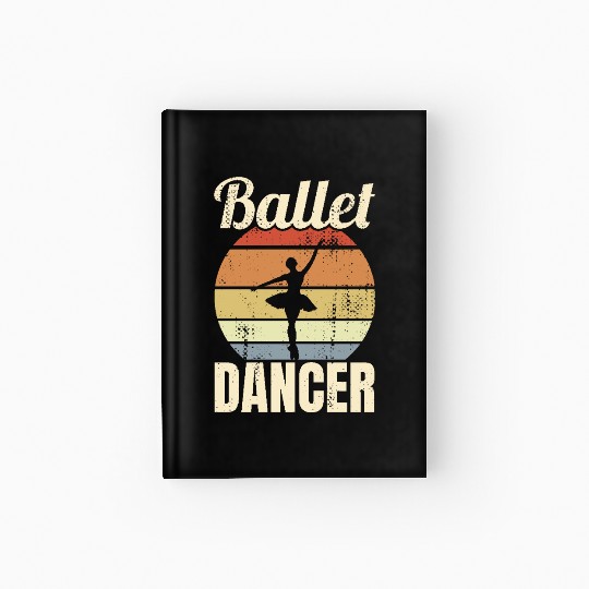 Vintage Ballet Dancer Hardcover Journal