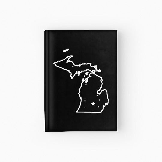 Michigan The Great Lakes State USA Cool Hardcover Journal Am