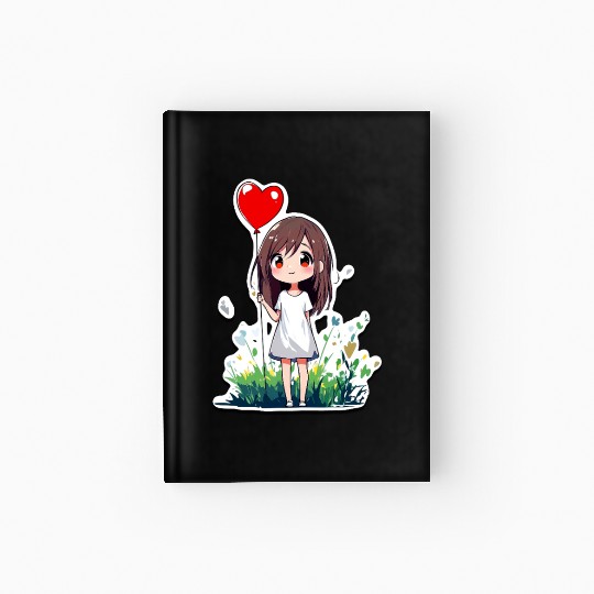 Kawaii Girlfriend - Love Gift - Romantic Valentine Hardcover Journal