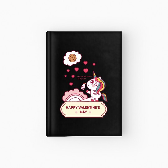 Sweet Unicorn - "You Are The Cookie To My Milk" Hardcover Journal