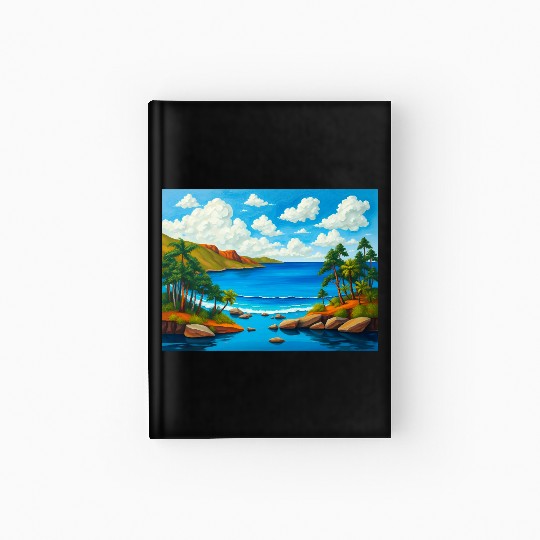 Serene Sunrise Over the Sea Hardcover Journal