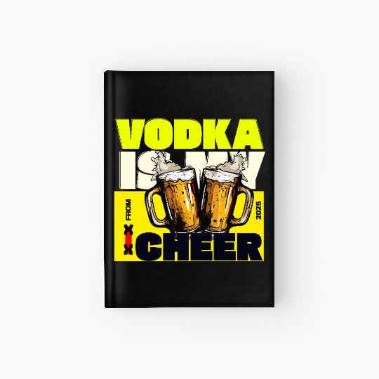 v is for vodka valentines CHEERS XX Hardcover Journal
