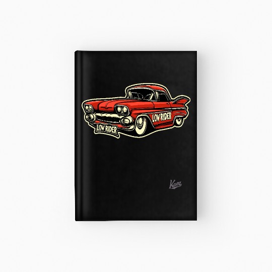 Classic Cholo Lowrider Car Hardcover Journal