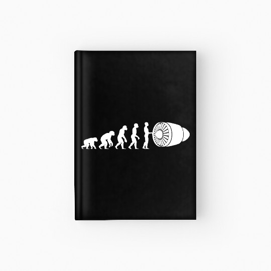 Human Evolution: Aircraft Mechanic Hardcover Journal