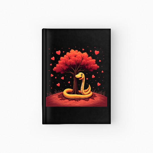 I love my snake heart tree Hardcover Journal