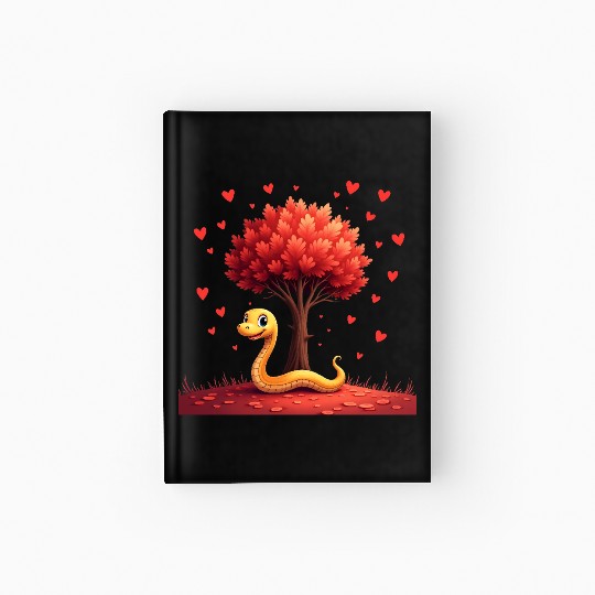 I love my snake heart tree Hardcover Journal