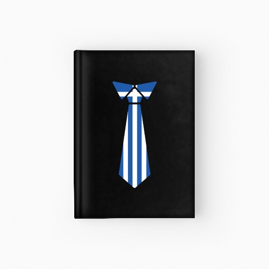 Tie Greece Flag Greek Flag Hardcover Journal