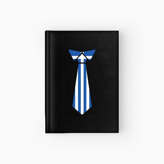 Tie Greece Flag Greek Flag Hardcover Journal
