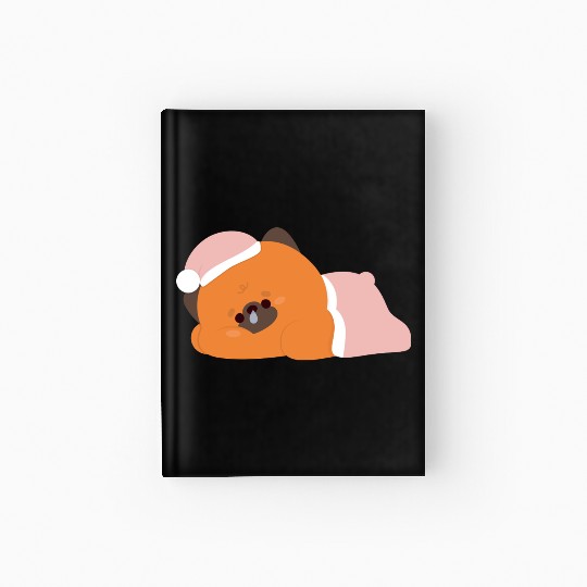 Tired German Shepherd Hardcover Journal