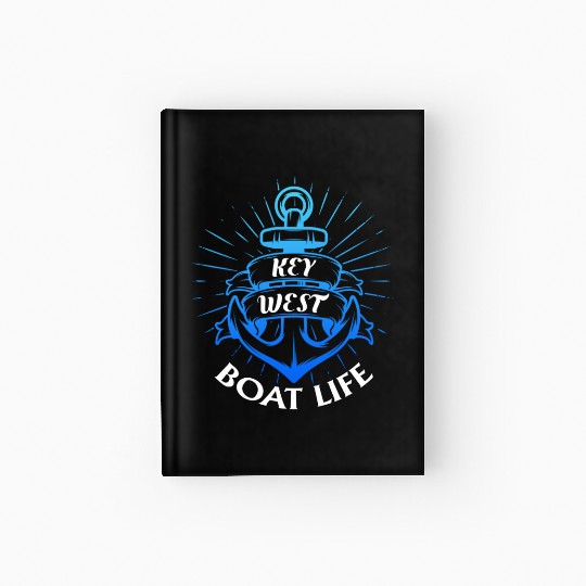 KEY-WEST BOAT LIFE Sailing Florida Keys West Keys Hardcover Journal