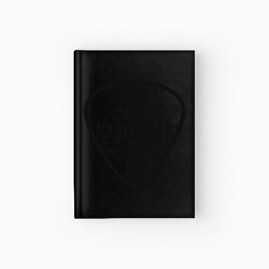 Nashville Music City Guitar Pick Hardcover Journal