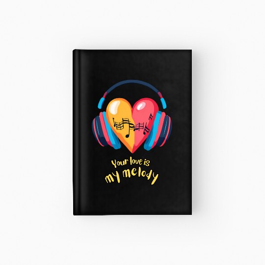 Your Love is My Melody Hardcover Journal