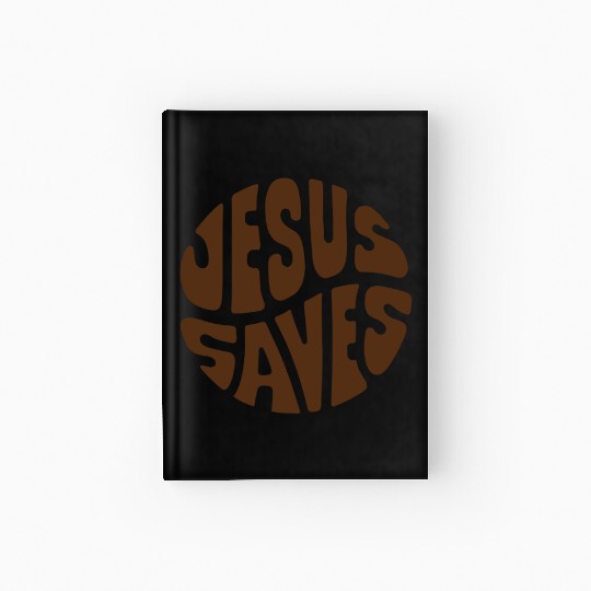 Jesus Saves Text Hardcover Journal