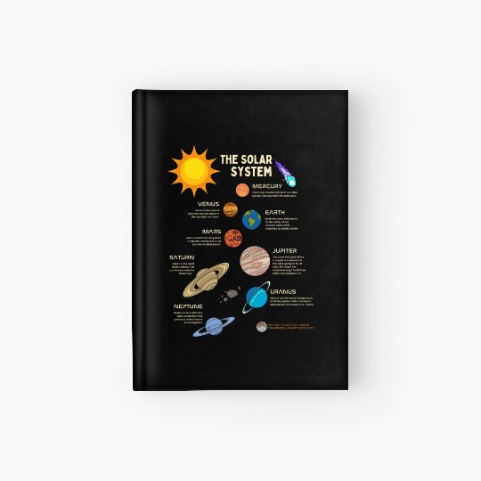 The Solar System Planets Hardcover Journal