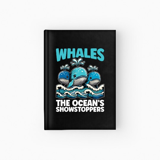 Whales The Ocean's Marine Animal Whale Watching Hardcover Journal