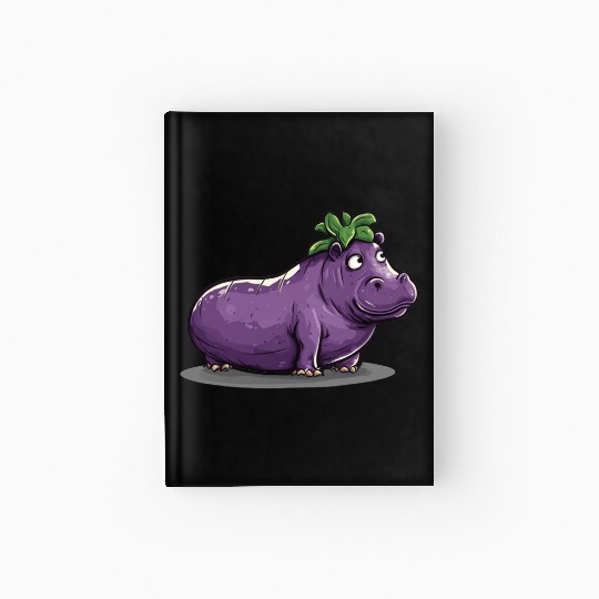 Hip Eggplant Hardcover Journal