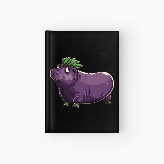 Hip Eggplant Hardcover Journal