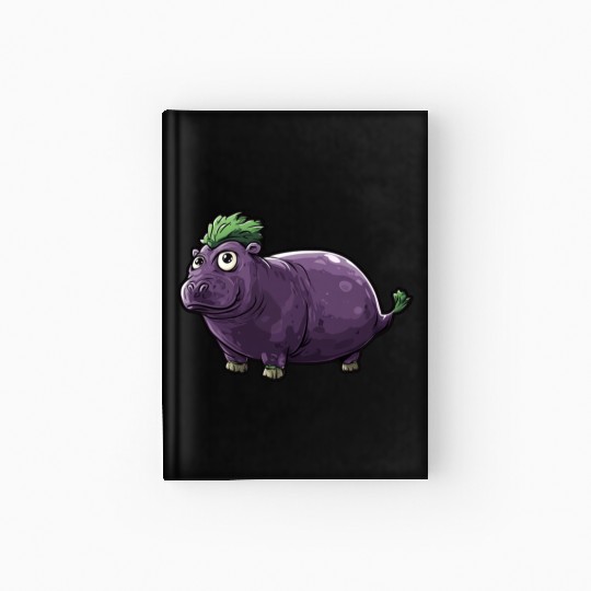 Hip Eggplant Hardcover Journal