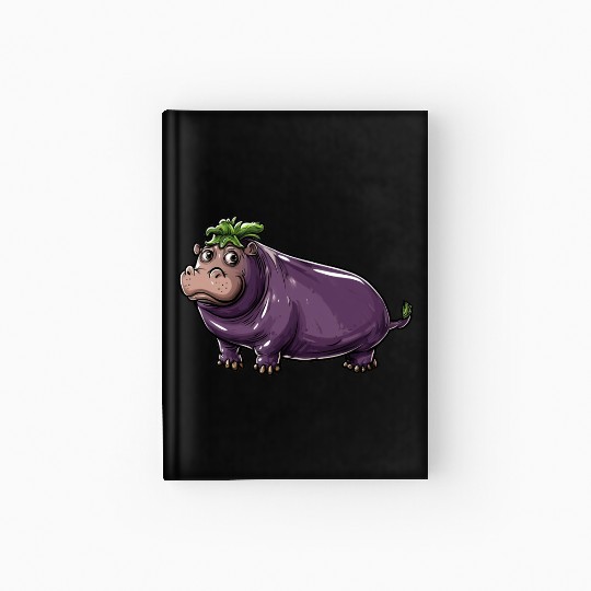 Hip Eggplant Hardcover Journal