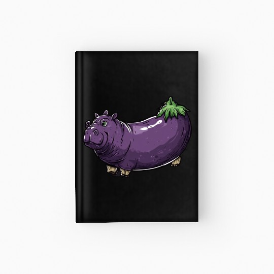 Hip Eggplant Hardcover Journal