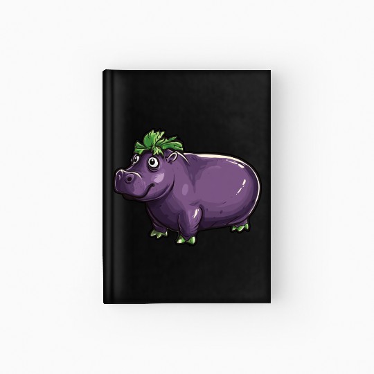 Hip Eggplant Hardcover Journal