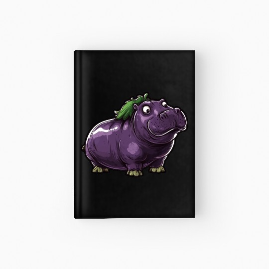 Hip Eggplant Hardcover Journal