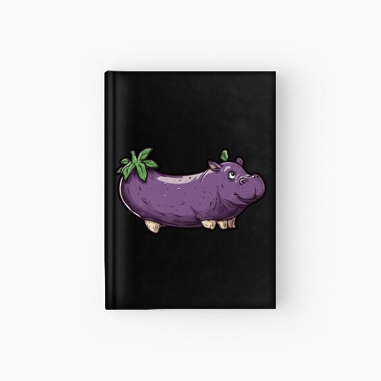 Hip Eggplant Hardcover Journal
