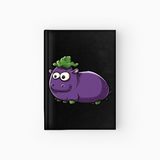 Hip Eggplant Hardcover Journal