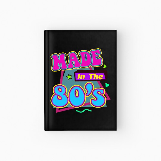 Retro 80s Style design Perfect for Nostalgia Fans Hardcover Journal