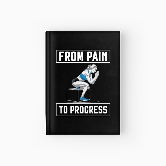 Bulgarian Squat Exercise Fitness Workout Gym Hardcover Journal