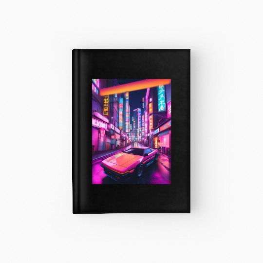 Synthwave 4 Hardcover Journal
