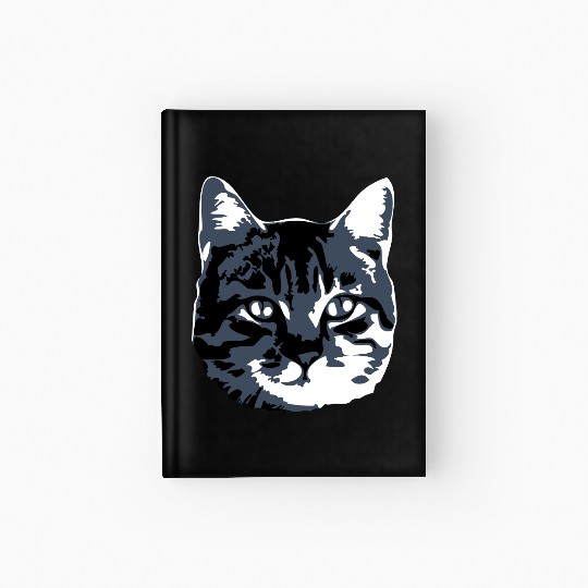 Cat Lover Realistic Pet Face Cute Cool Kitten Head Hardcover Journal