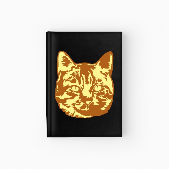 Cat Lover Realistic Pet Face Cute Cool Kitten Head Hardcover Journal