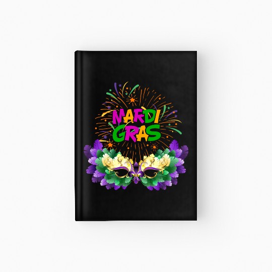 Mardi Gras New Orlean Carnival Hardcover Journal