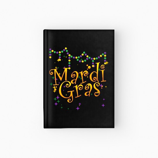 Mardi Gras New Orlean festival Hardcover Journal