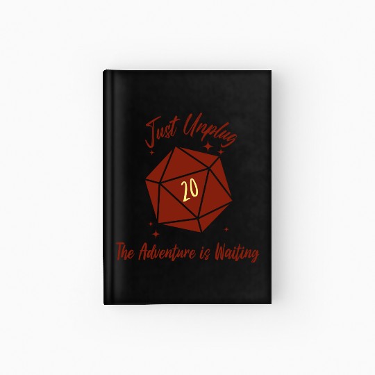 unplug the adventure is waiting Hardcover Journal