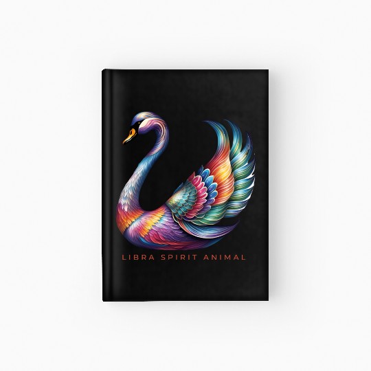 Libra Spirit Animal Swan Alebrije Hardcover Journal