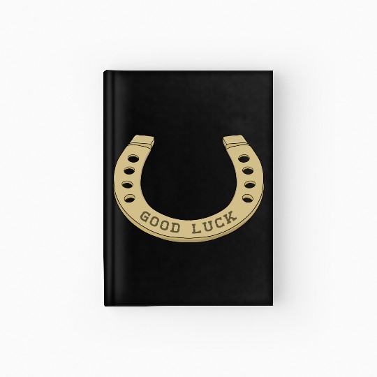 Cool Horseshoe for Lucky Days Hardcover Journal
