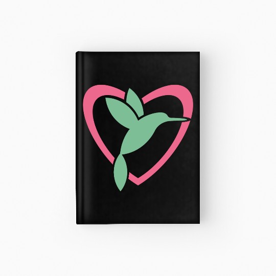 Hummingbird Heart For Birds Lovers Hardcover Journal