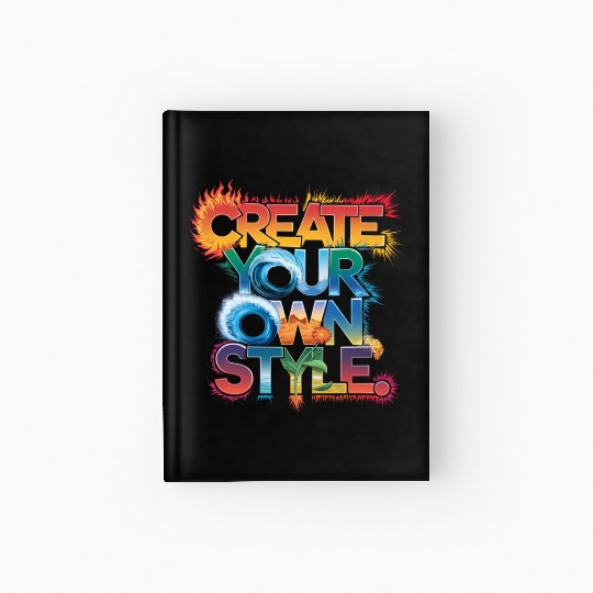 Create Your Own Style" - Unique and Creative Desig Hardcover Journal