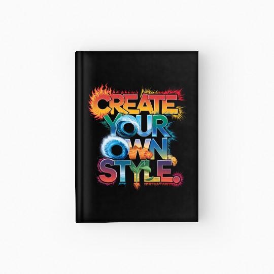 Create Your Own Style" - Unique and Creative Desig Hardcover Journal