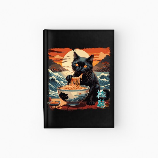 Cat Ramen Hardcover Journal