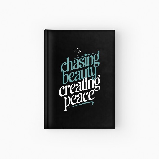 Libra Zodiac Chasing Beauty Creating Peace Hardcover Journal