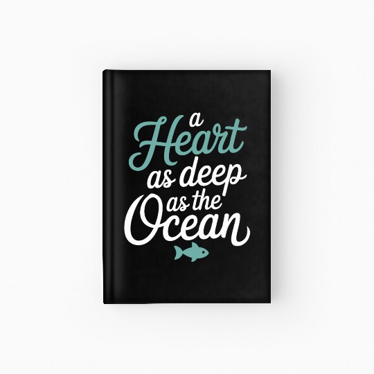 Pisces Zodiac A Heart As Deep As The Ocean Hardcover Journal
