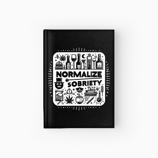 Normalize Sobriety 10 Hardcover Journal